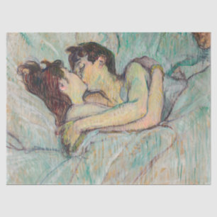 Papier Mousseline Toulouse-Lautrec - Au lit : Le baiser