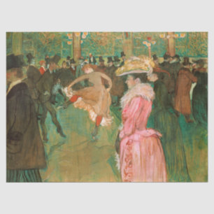 Papier Mousseline Toulouse-Lautrec - Au Moulin Rouge, la danse
