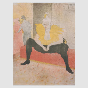 Papier Mousseline Toulouse-Lautrec - Mademoiselle Cha-u-kao assise