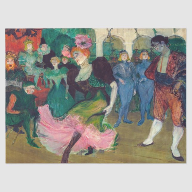 Papier Mousseline Toulouse-Lautrec - Marcelle Lender, Danse Bolero (Recto)