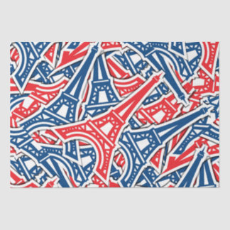 Papier Mousseline Tour Eiffel, France Motif