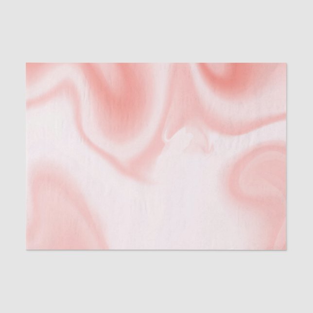 Papier Mousseline Tourbillons en marbre blanc et or rose (Recto)