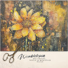 Tournesol de Grunge rustique Abstrait Découpage fl