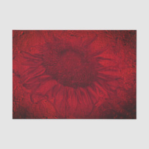 Papier Mousseline Tournesol Découpage Texture Rouge Clair Vintage