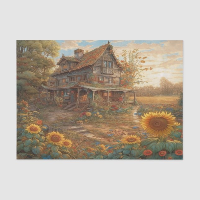 Papier Mousseline Tournesol Dreams (Recto)