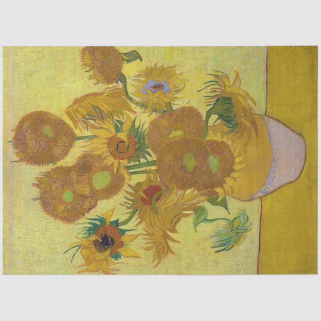 Papier Mousseline Tournesols, Vincent van Gogh, 1889 (Recto)
