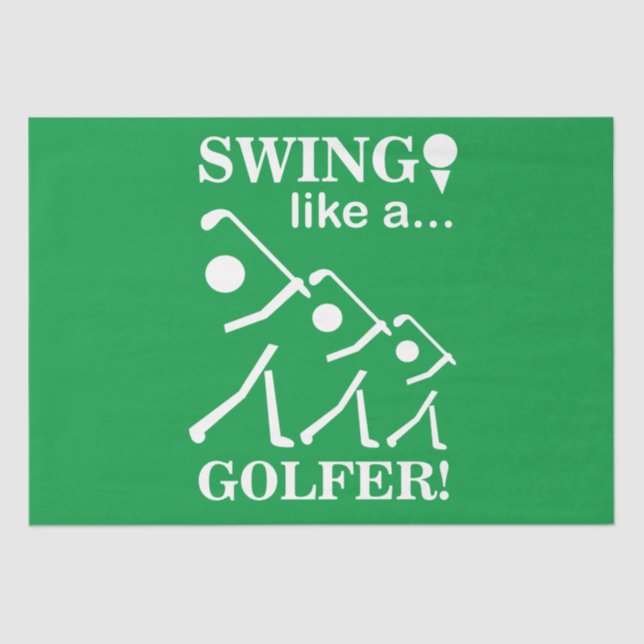 Papier Mousseline Tournez Comme Un Golf De Golfeur (Recto)