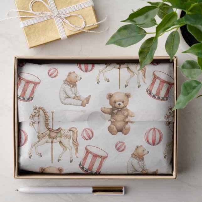 Papier Mousseline Traditional Toys Festive  (Cadeau)