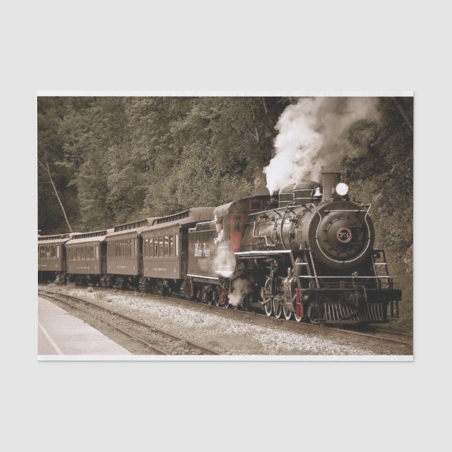 Papier Mousseline Train (Recto)