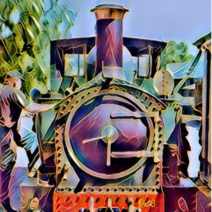 PAPIER MOUSSELINE TRAINS À VAPEUR