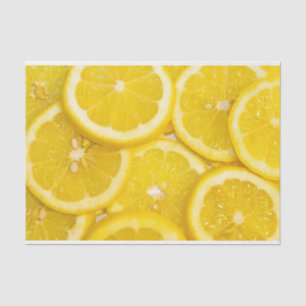 Papier Mousseline Tranches de citron