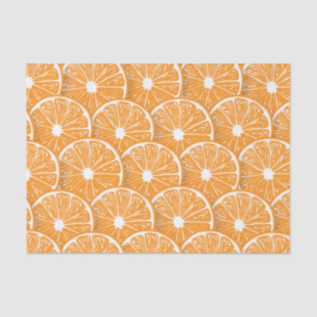 Papier Mousseline Tranches orange (Recto)