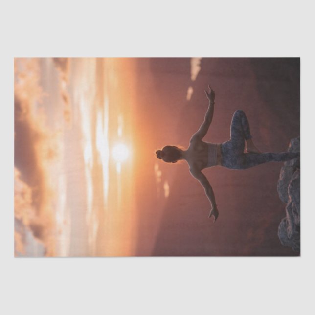 Papier Mousseline "Tranquille l'esprit et l'âme parlera" (Recto)