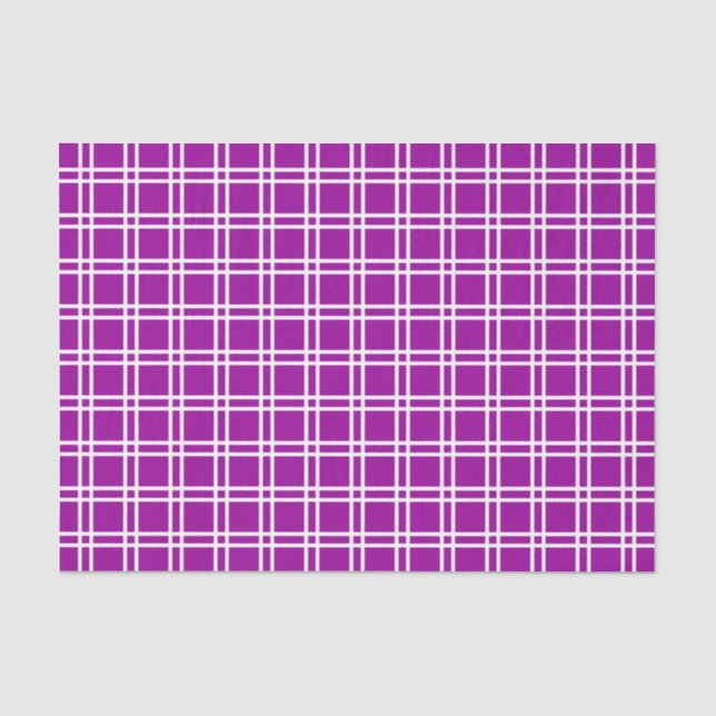 Papier Mousseline treillis élégant violet à Emporiomoffa (Recto)