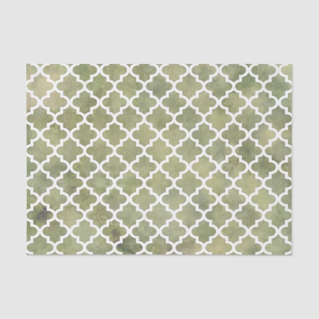Papier Mousseline Treillis marocain Patterm de tuile sur le marbre (Recto)