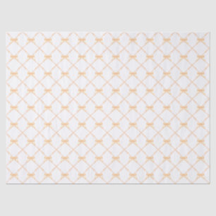 Papier Mousseline Trellis en bambou orange pâle avec vaches