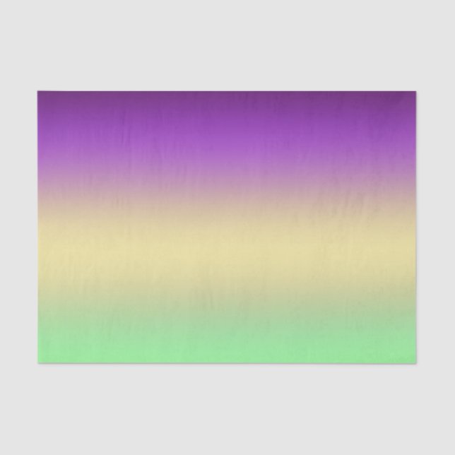 Papier Mousseline Trendy foncé violet clair jaune dégradé vert (Recto)