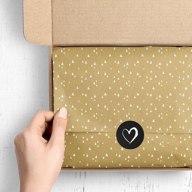 Papier Mousseline Triangles minuscules en or (Créateur téléchargé)