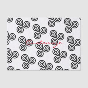 Papier Mousseline Triple spirale noire Thunder_Cove