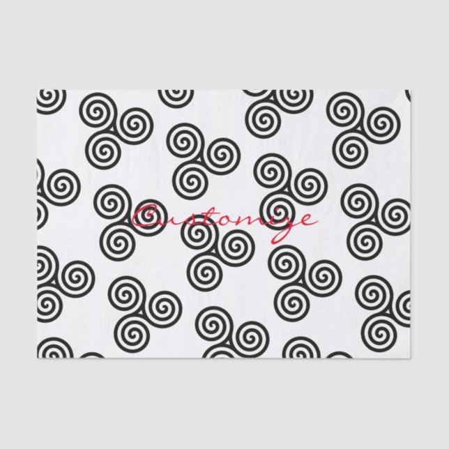 Papier Mousseline Triple spirale noire Thunder_Cove (Recto)