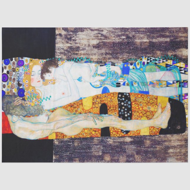 Papier Mousseline Trois ans de vie, Gustav Klimt (Recto)
