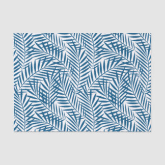 Papier Mousseline Tropcal bleu