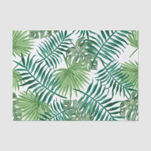 Papier Mousseline Tropical California Cadeaux été Palm Leaf Motif