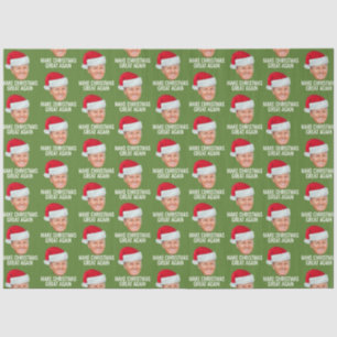 Papier Mousseline Trump avec Santa Hat - Rendre Noël magnifique