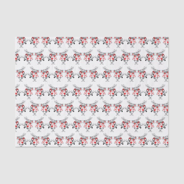 Papier Mousseline Trumpeter Alice de la Cour du lapin blanc au pays  (Recto)