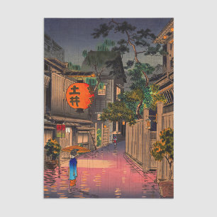 Papier Mousseline Tsuchiya Koitsu - Soirée à Ushigome