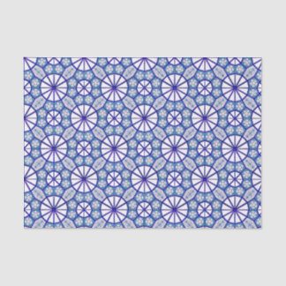 Papier Mousseline Tuile bleue d'Iznik