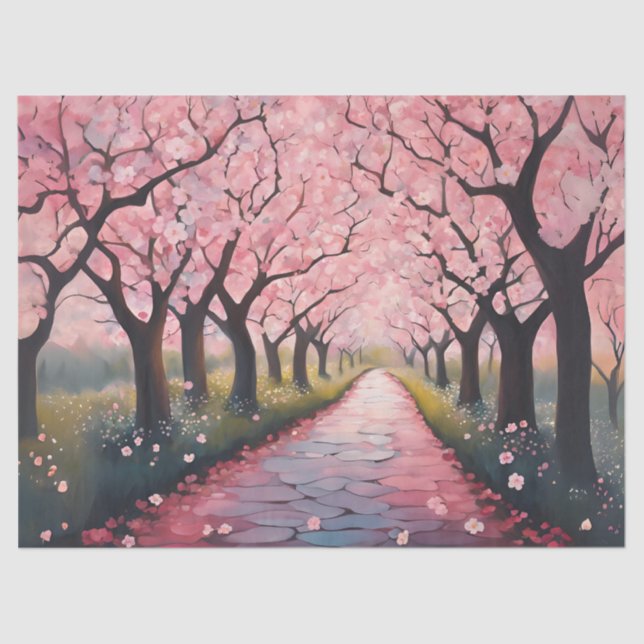 Papier Mousseline Tunnel Cherry Blossom (Recto)