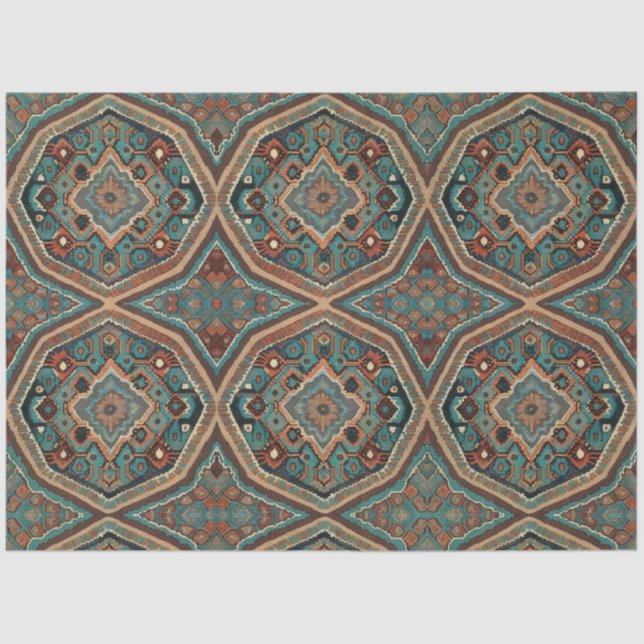 Papier Mousseline Turc Belle vieille collection Motif moderne (Recto)