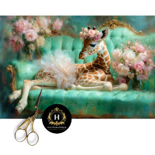 Papier Mousseline Tutu de girafe bébé fantaisiste Découpage canapé m