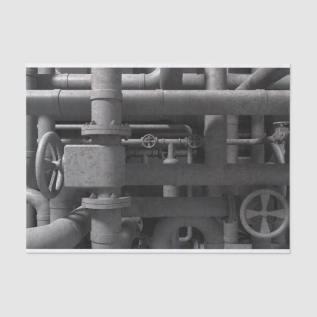 Papier Mousseline Tuyaux et valves (Recto)