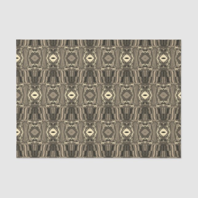 Papier Mousseline Twirlers colorés Abstraits P & P Half Brick Sepia (Recto)