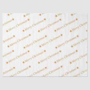 Papier Mousseline Typographe de Merry Christmas