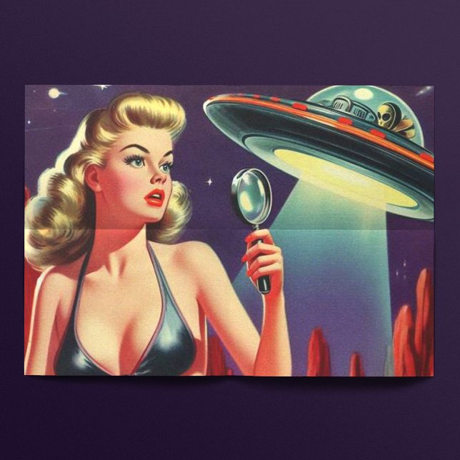 Papier Mousseline Ufo Pin up (Créateur téléchargé)