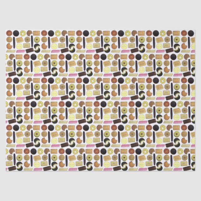 Papier Mousseline UK British Biscuits Shortbread Rich Tea Digestives (Recto)