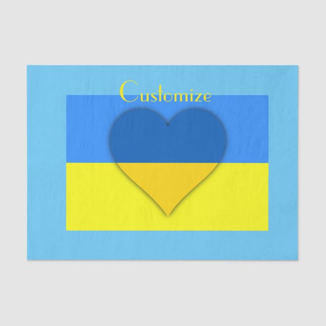 Papier Mousseline Ukraine Drapeau bleu jaune Thunder_Cove (Recto)