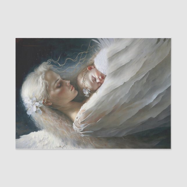 Papier Mousseline Un Ange La Garde (Recto)