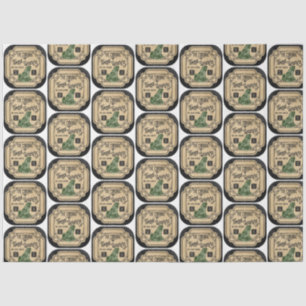 Papier Mousseline Un apothecaire et poteau Étiquette série Design 6