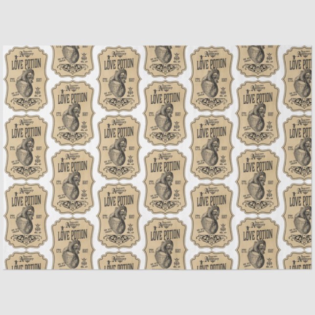 Papier Mousseline Un apothecaire et potion Étiquette série Design 31 (Recto)