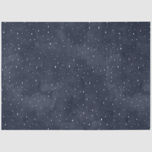 Papier Mousseline Un Argent Starry Night Series Design 10 (Recto)