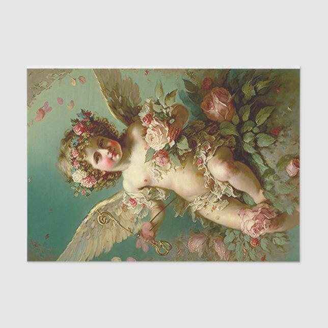 Papier Mousseline Un beau papier Tissu Cherub (Recto)