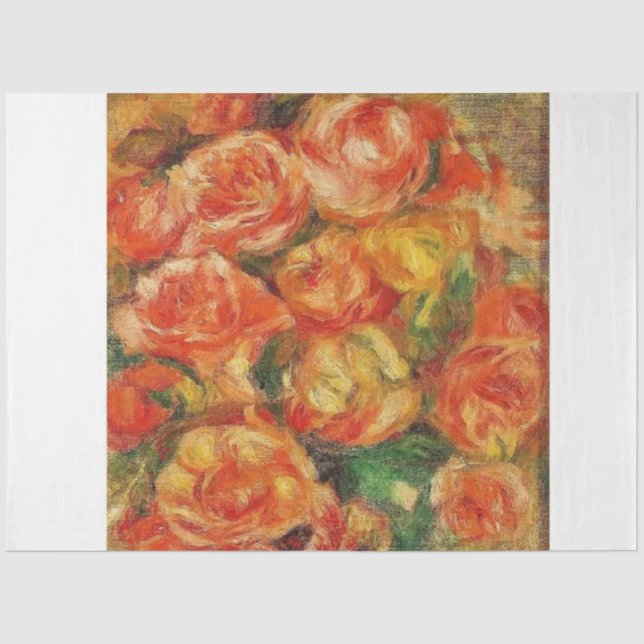 Papier Mousseline Un bol de Roses par Renoire (Recto)
