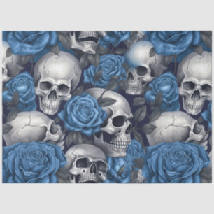Papier Mousseline Un crâne et une série Rose 12