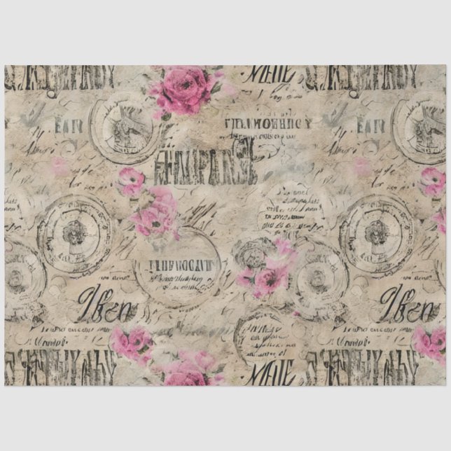 Papier Mousseline Un Ephémère français série 24 (Recto)