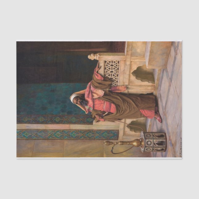 Papier Mousseline Un moment de repose, 1906 par Ludwig Deutsch (Recto)