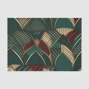 Papier Mousseline Un Motif africain riche, dynamique et élégant